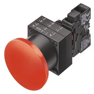 پوش باتن قرمز زیمنس با شناسه :3SB3201-1CA21